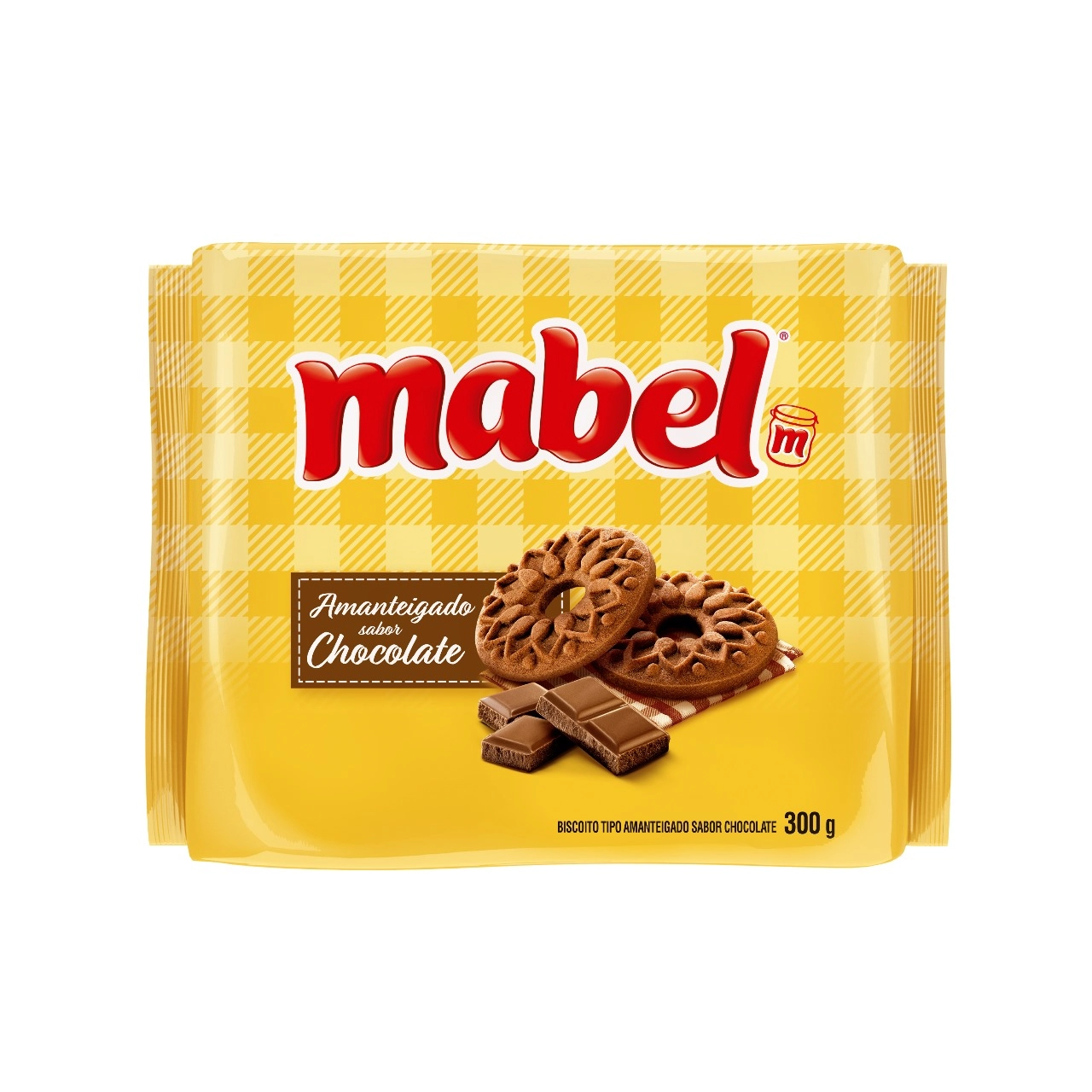 Biscoito Amanteigado Chocolate Mabel Pacote 330g
