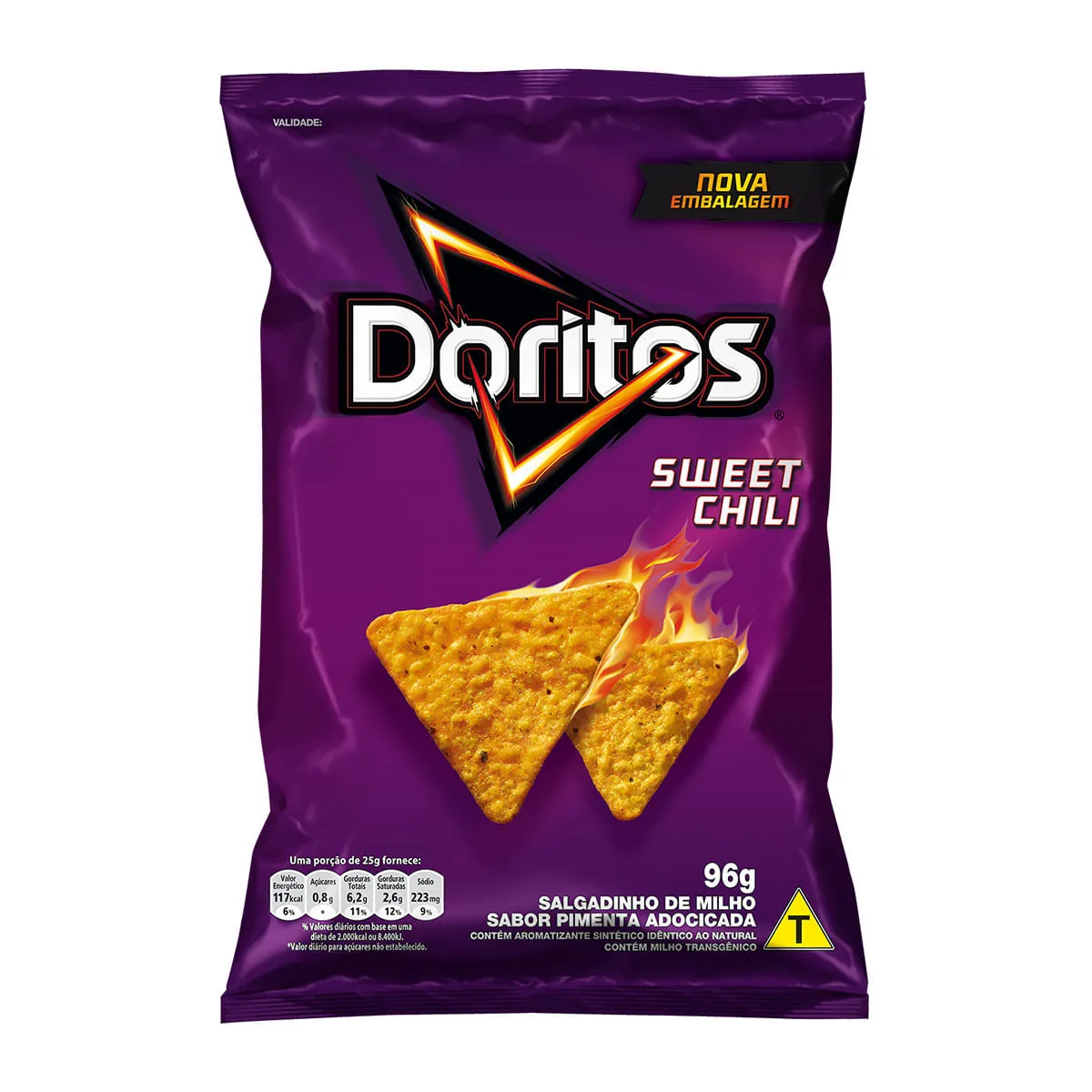 Salgadinho De Milho Sweet Chili Doritos Pacote 96g