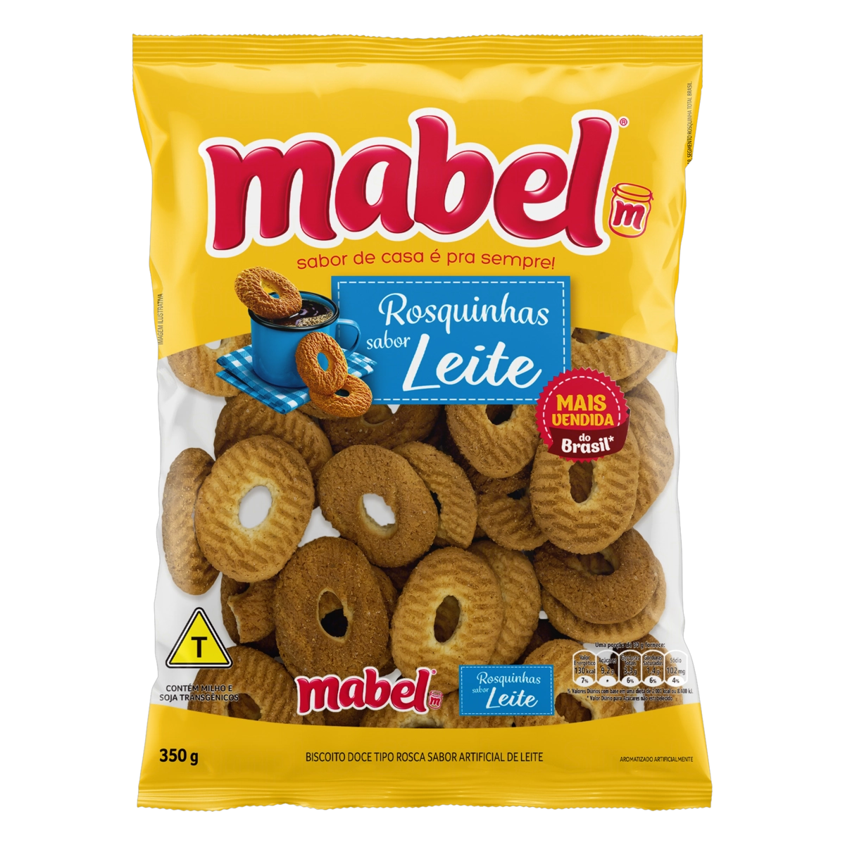 Biscoito Rosquinha Leite Mabel Pacote 350G