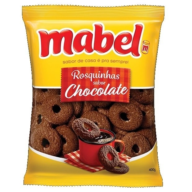 Biscoito Rosquinha Chocolate Mabel Pacote 350G