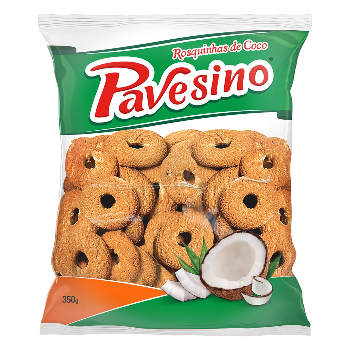 Biscoito Rosquinha Coco Pavesino Pacote 350g