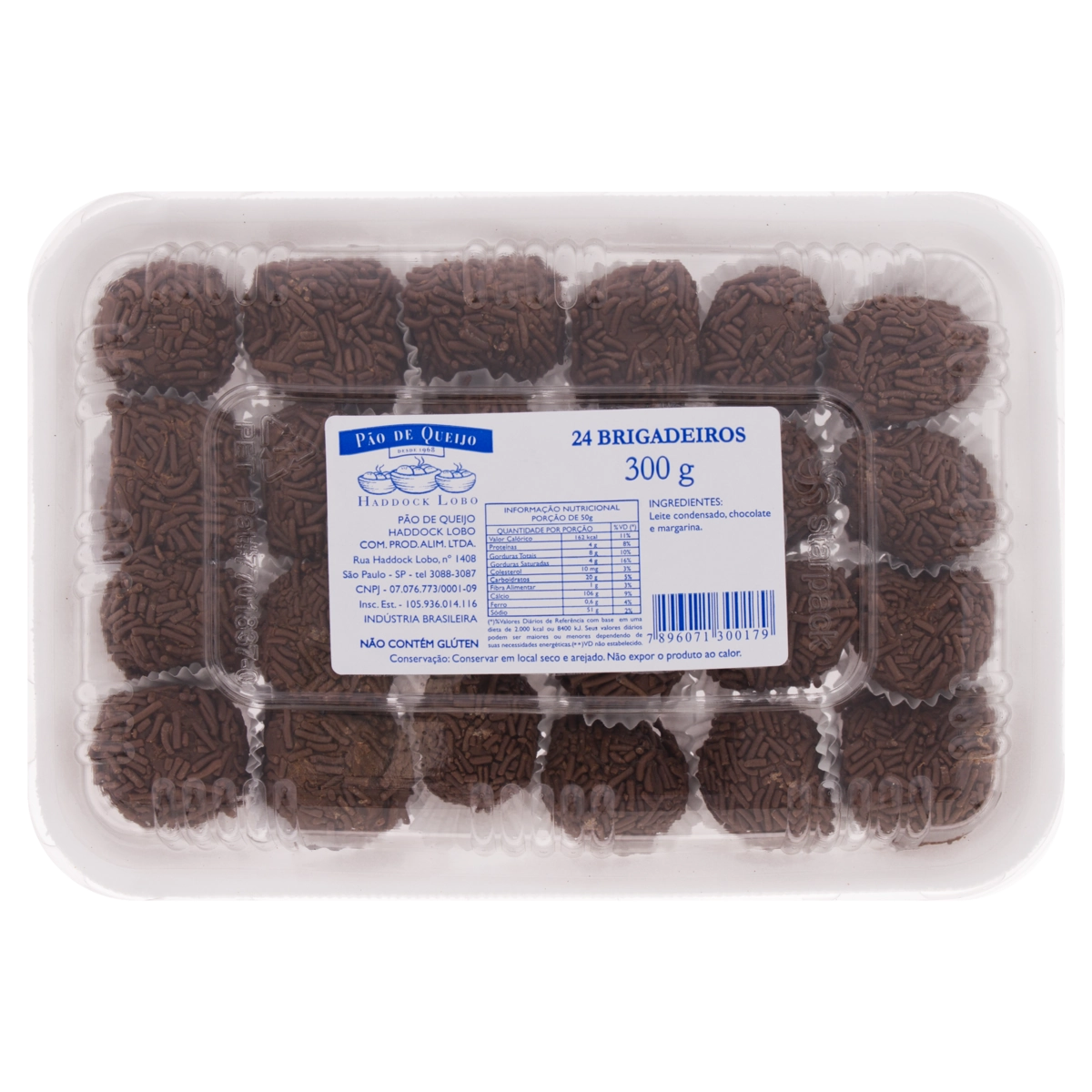 Brigadeiro Pão De Queijo Bandeja 300g 24 Unidades