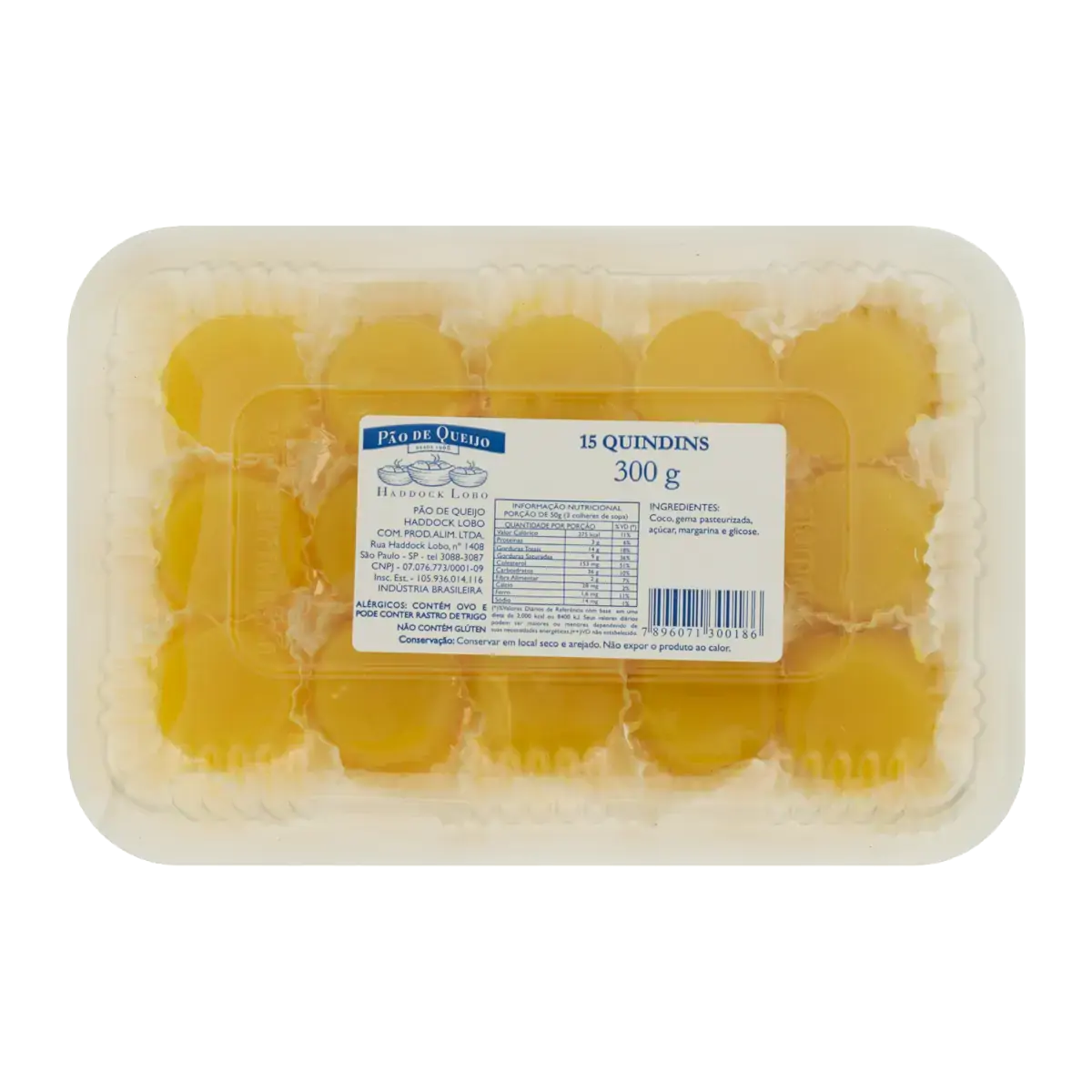 Quindim Haddock 300g Caixa com 15 Unidades
