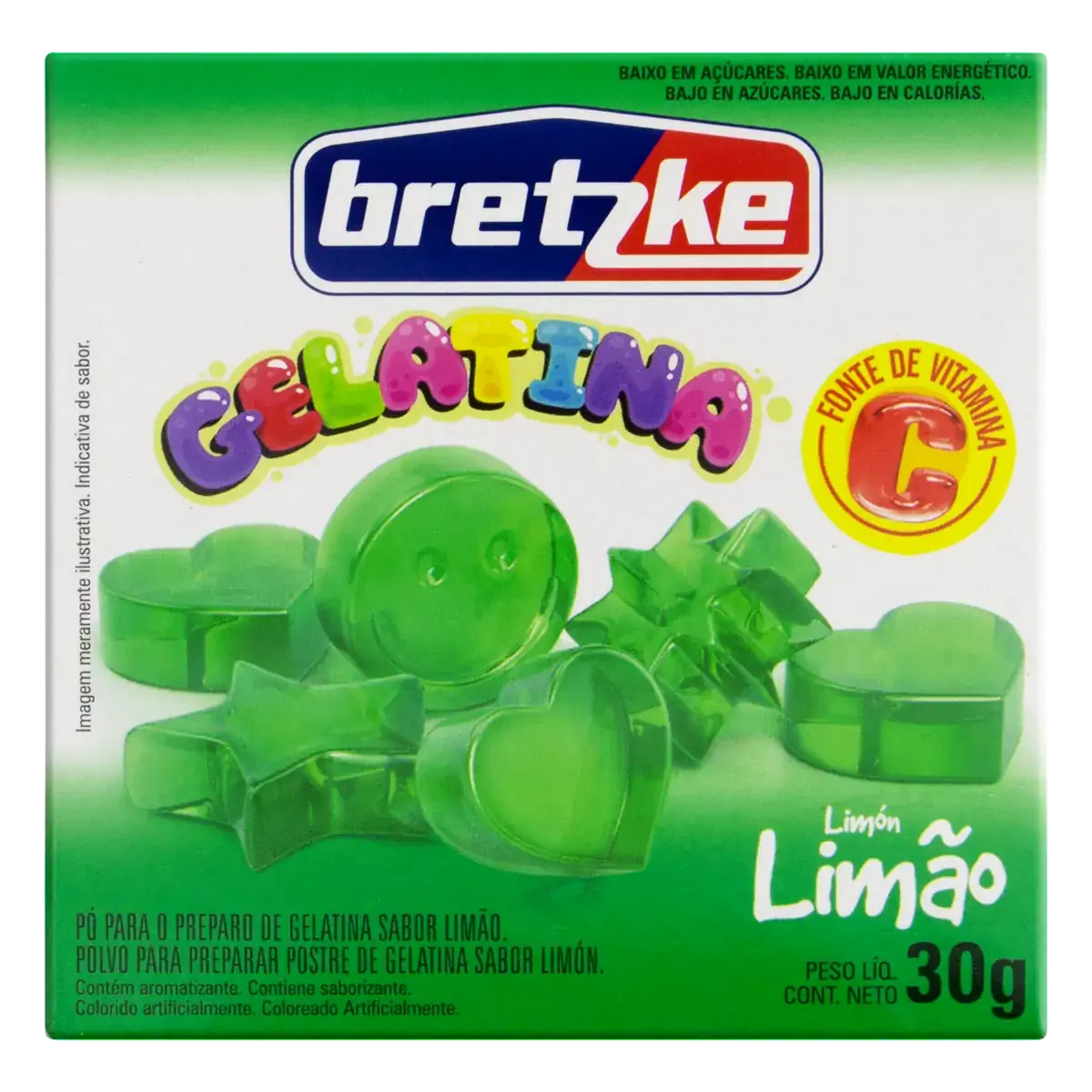 Gelatina Pó Limão Bretzke Caixa 30g