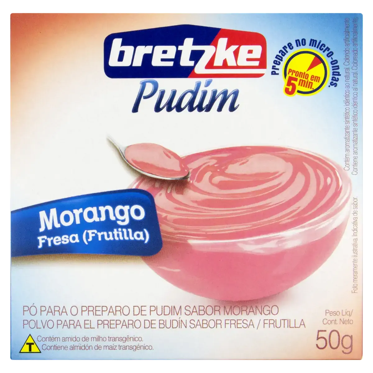 Pó Para Pudim Morango Bretzke Caixa 50g