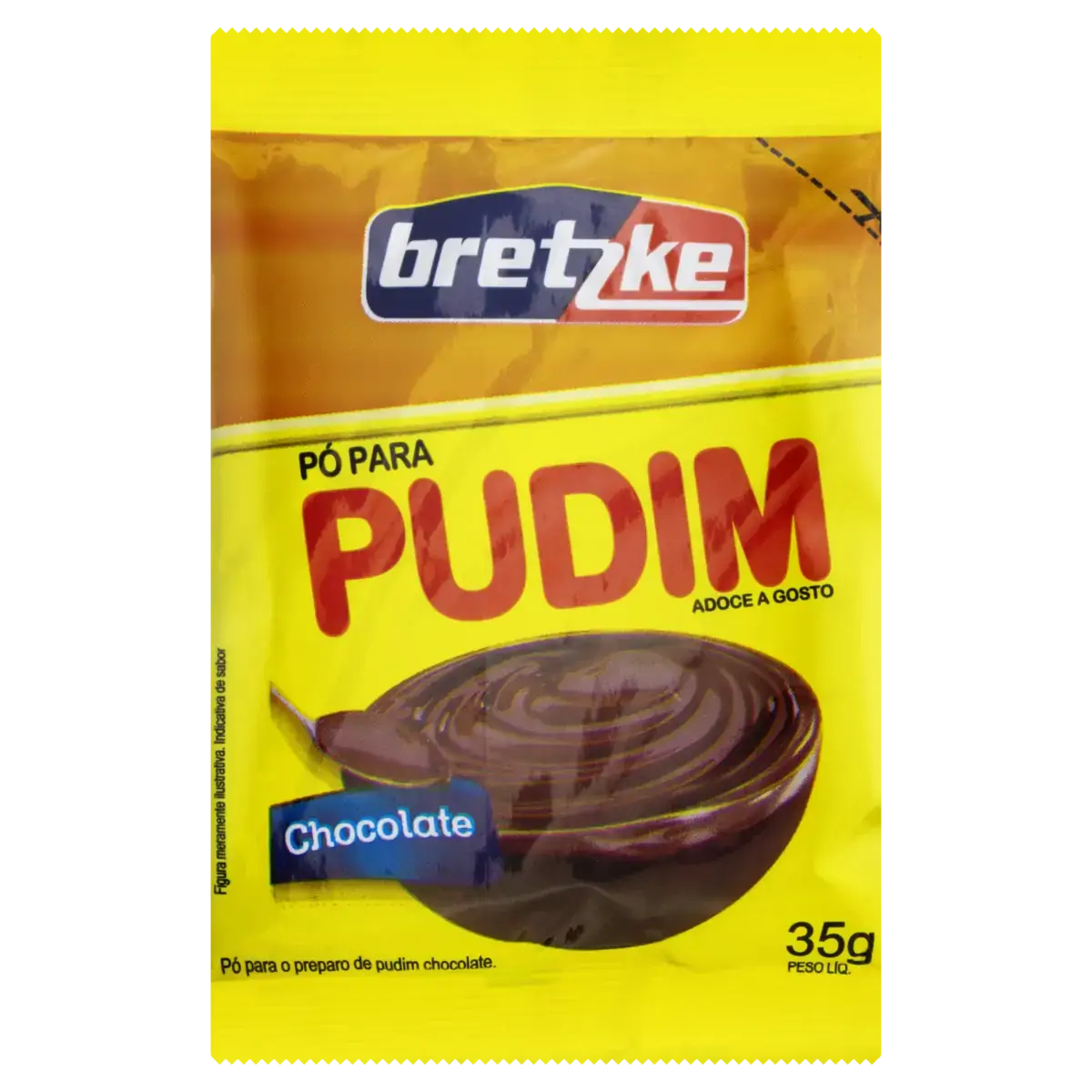Pó Para Pudim Chocolate Bretzke Pacote 35g