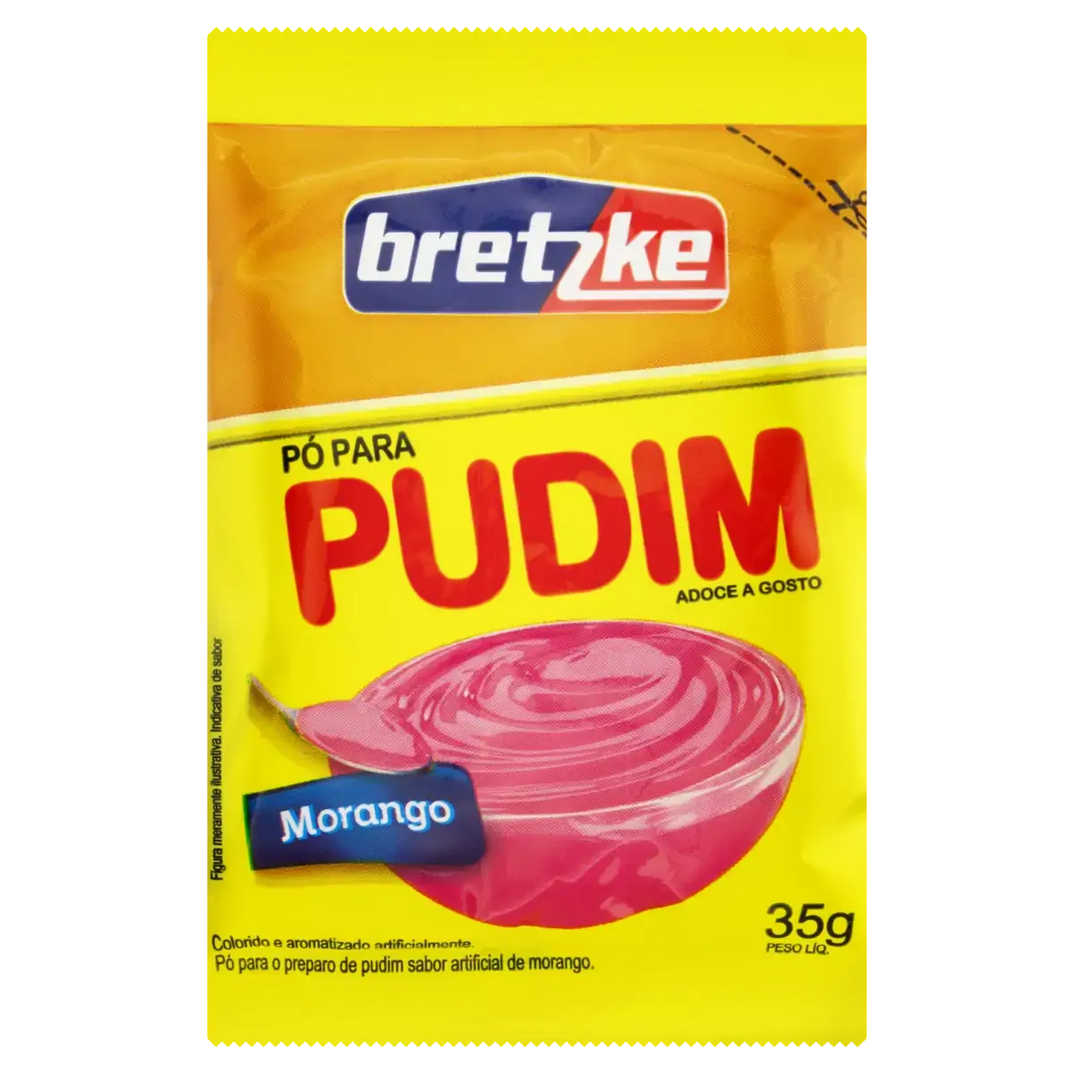Pó Para Pudim Morango Bretzke Pacote 35g