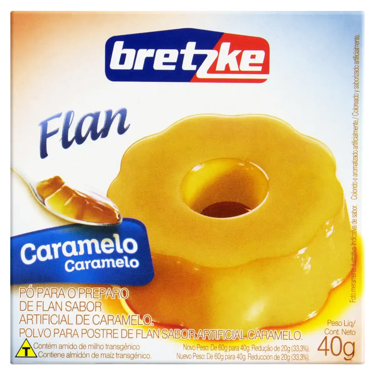 Pó Para Flan Caramelo Bretzke Caixa 40g