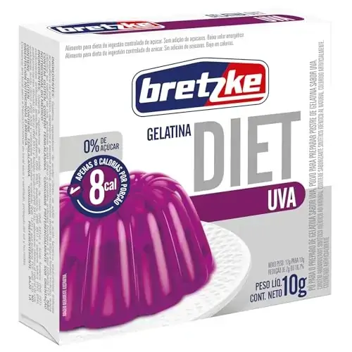 Gelatina Bretzke 10g Diet Uva
