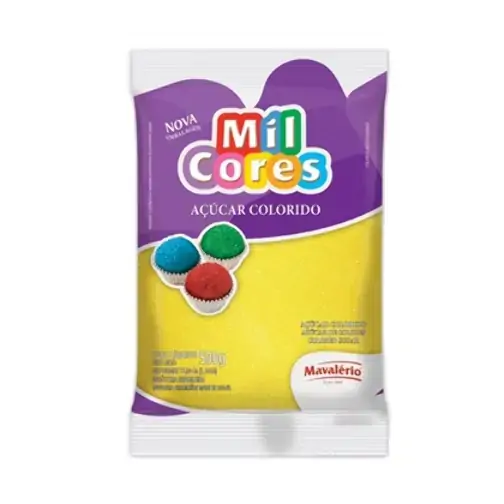 Açúcar Colorido Mavalério Amarelo