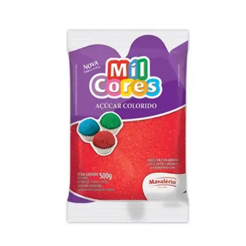 Açúcar Colorido Mavalério Vermelho