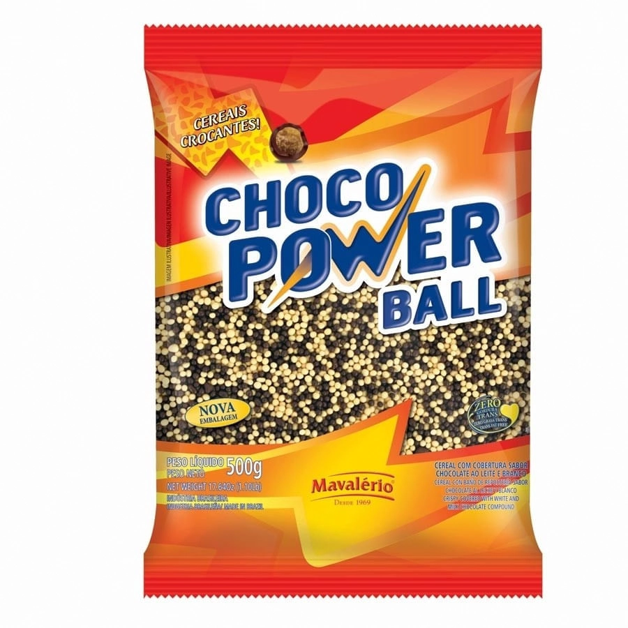Cereal Choco Power Ball Mavalério Pacote 500g