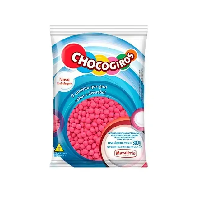 Choco Giros Mini Rosa 300g Mavalerio