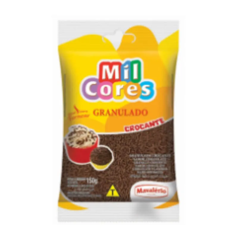 Confeito Granulado Chocolate Mil Cores 150g