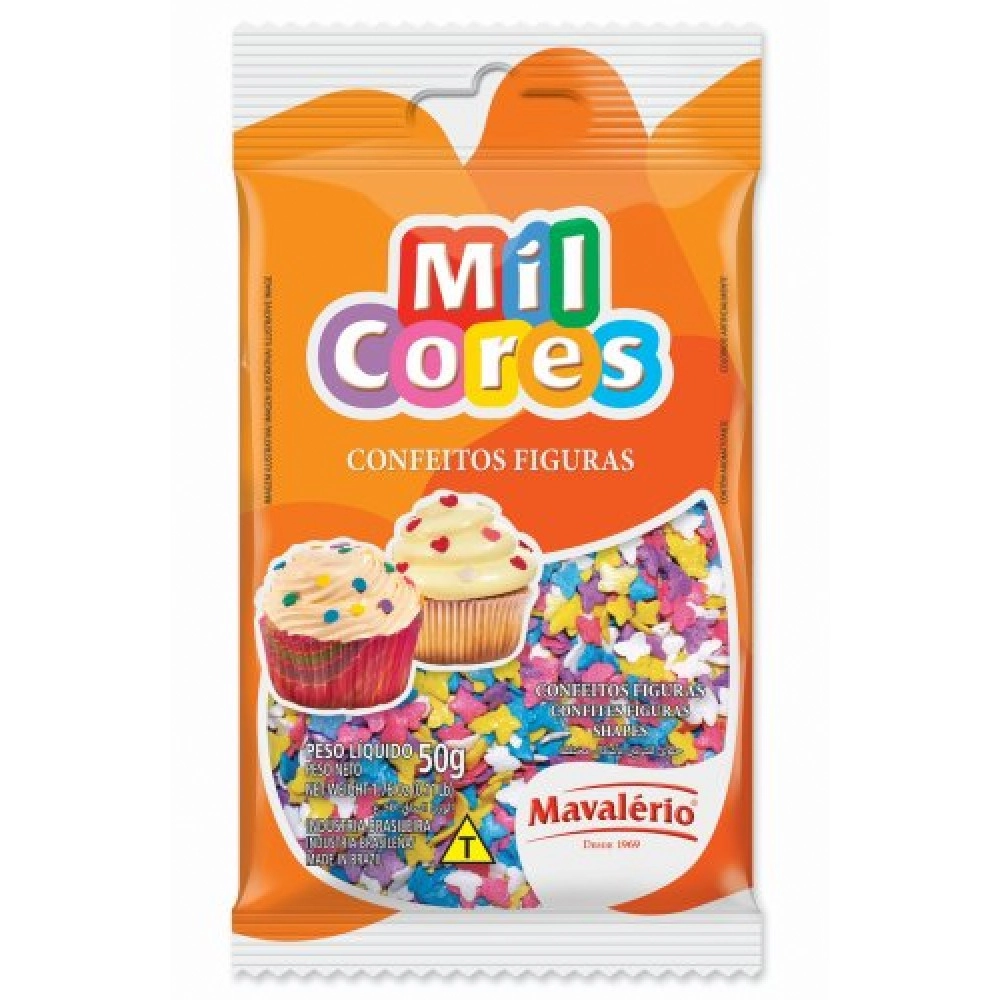 Confeito Figura Borboleta 50g Mavalerio