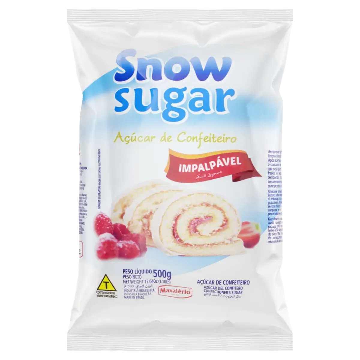 Açúcar Confeiteiro Snow Sugar Pacote 500g