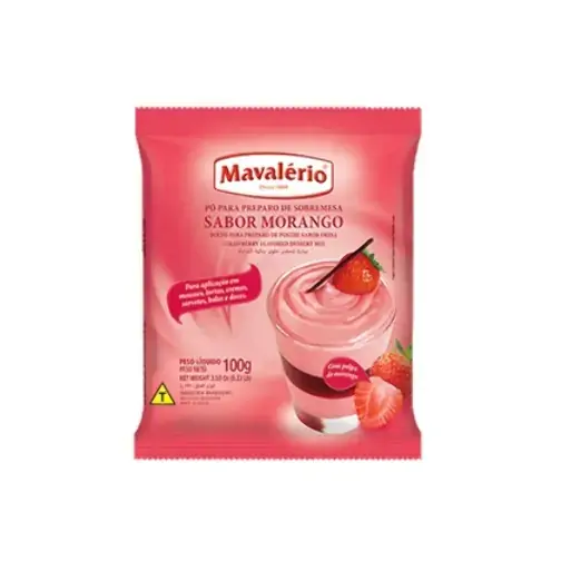 Pó Para Sobremesa Mavalério Morango