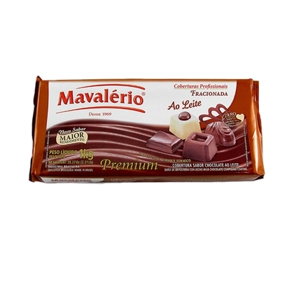 Cobertura Mavalério Premium Fracionada Chocolate Ao Leite 1,