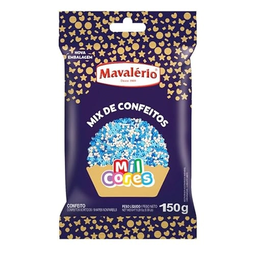 Mix De Confeito Azul 150g