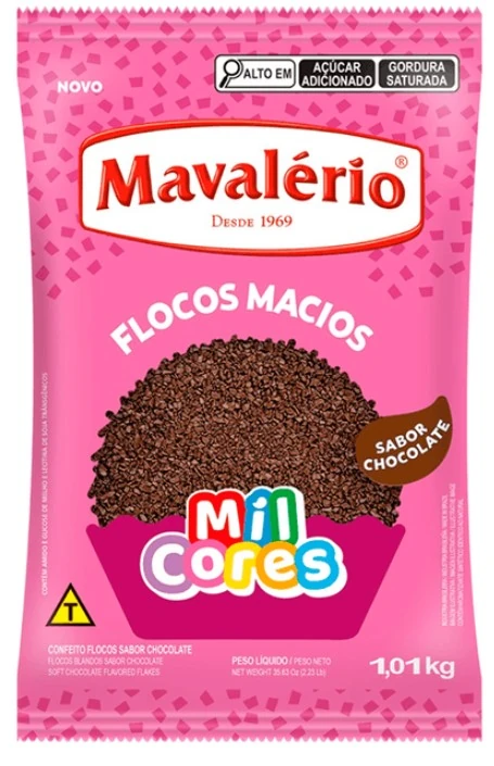 Granu Flocos Macio Mesclado 500g Mil Cores Mavalerio