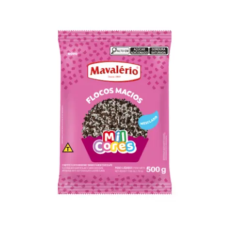 Granu Flocos Macio Mesclado 500g Mil Cores Mavalerio