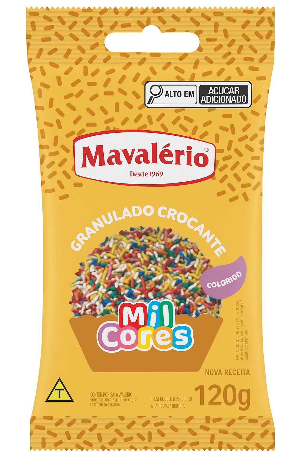 Granulado Mil Cores Croc 120g Colorido