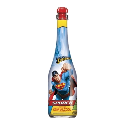 Bebida Gaseificada Sem álcool Spunch Morango Superman
