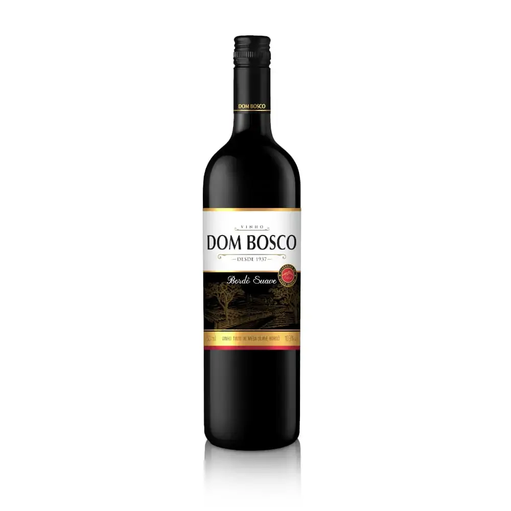 Vinho Brasileiro Tinto Seco Dom Bosco Bordô Serra Gaúcha Garrafa 750ml