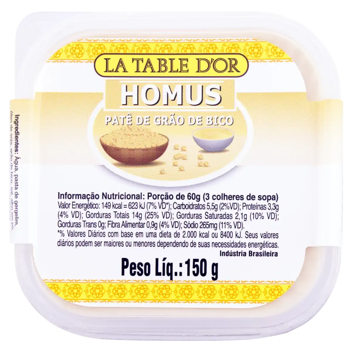 Homus La Table Dor Pote 150g