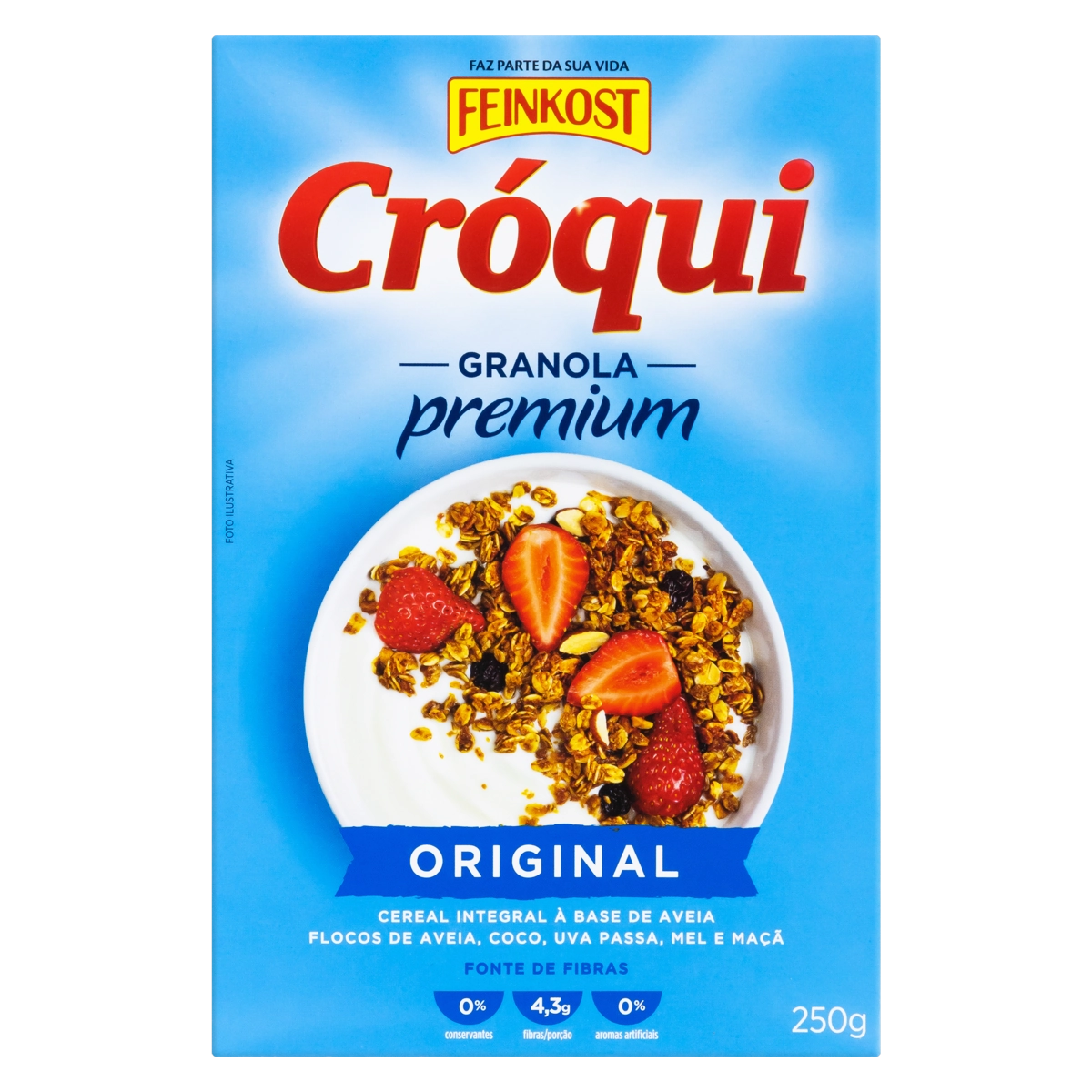 Granola Integral Original Feinkost Cróqui Premium Caixa 250g