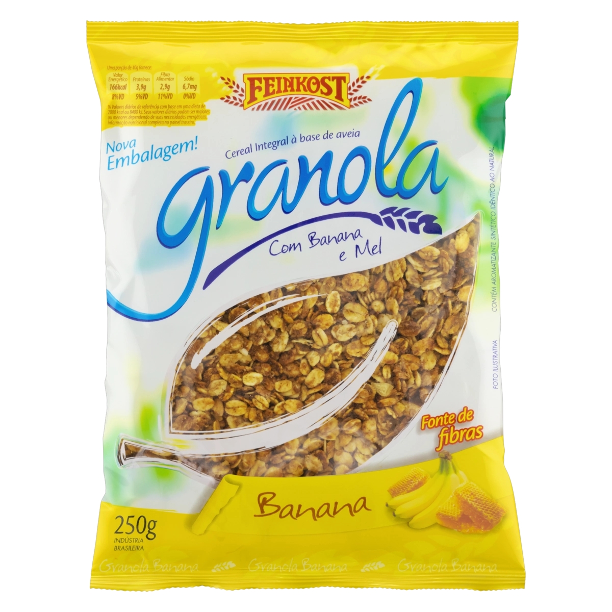Granola à Base de Aveia , Banana e Mel FEINKOST Pacote 250g