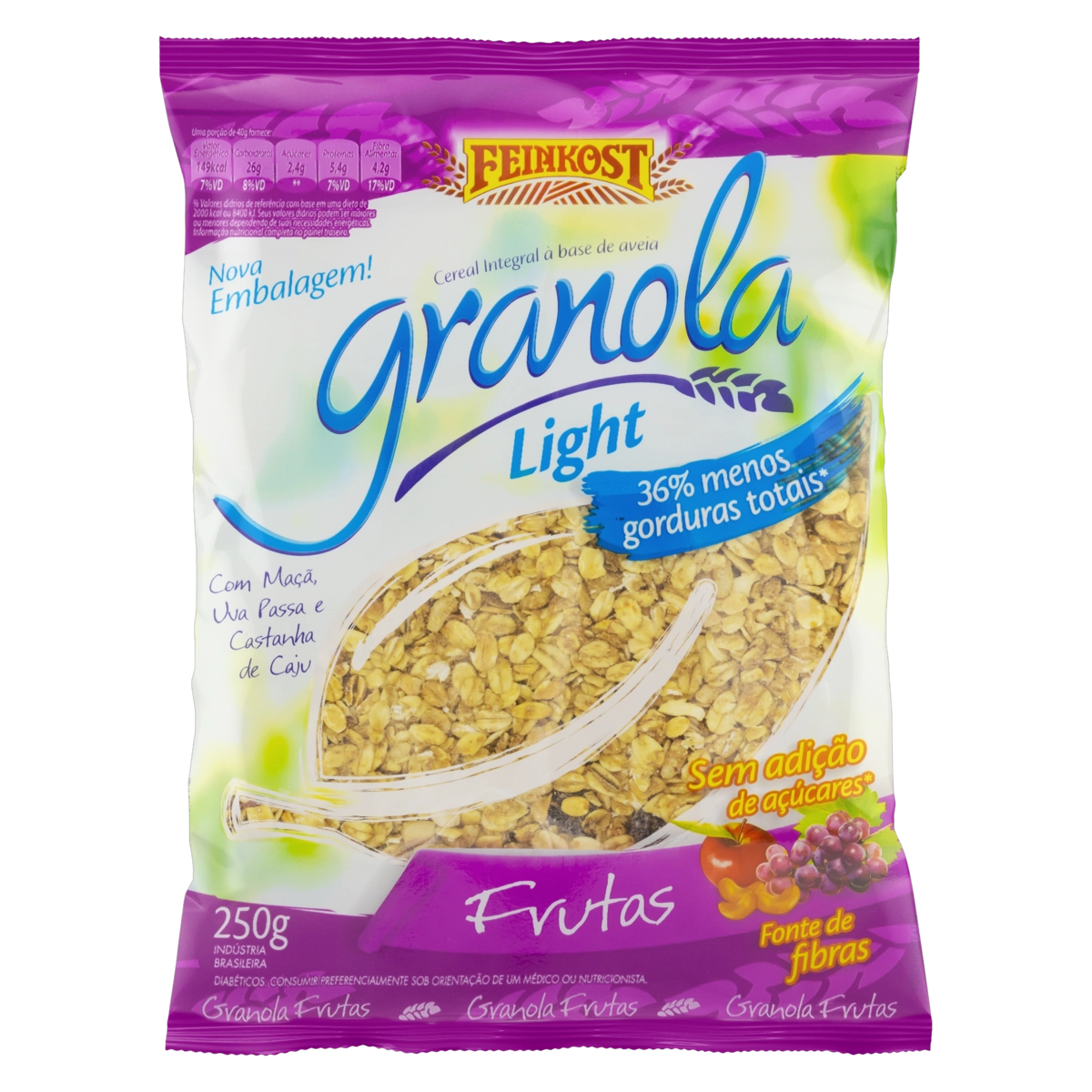 Granola Light Frutas Feinkost Pacote 250g