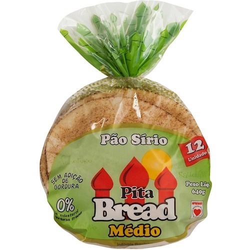 Pão Sírio PITA BREAD Médio 320g