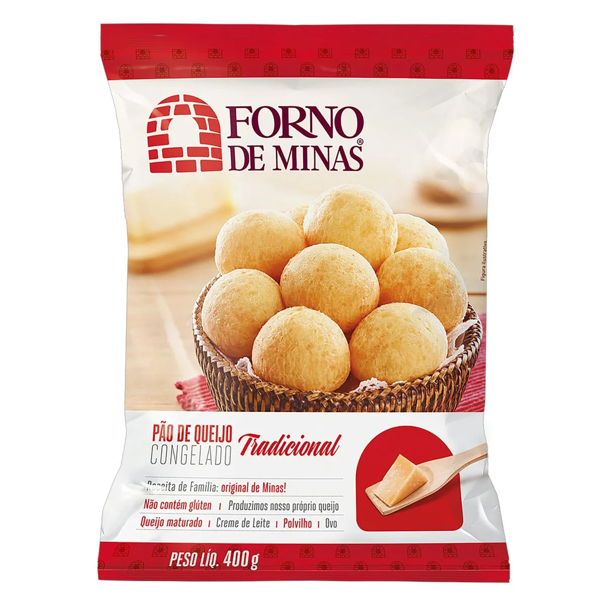 Pão de Queijo Forno de Minas Tradicional Congelado 400g