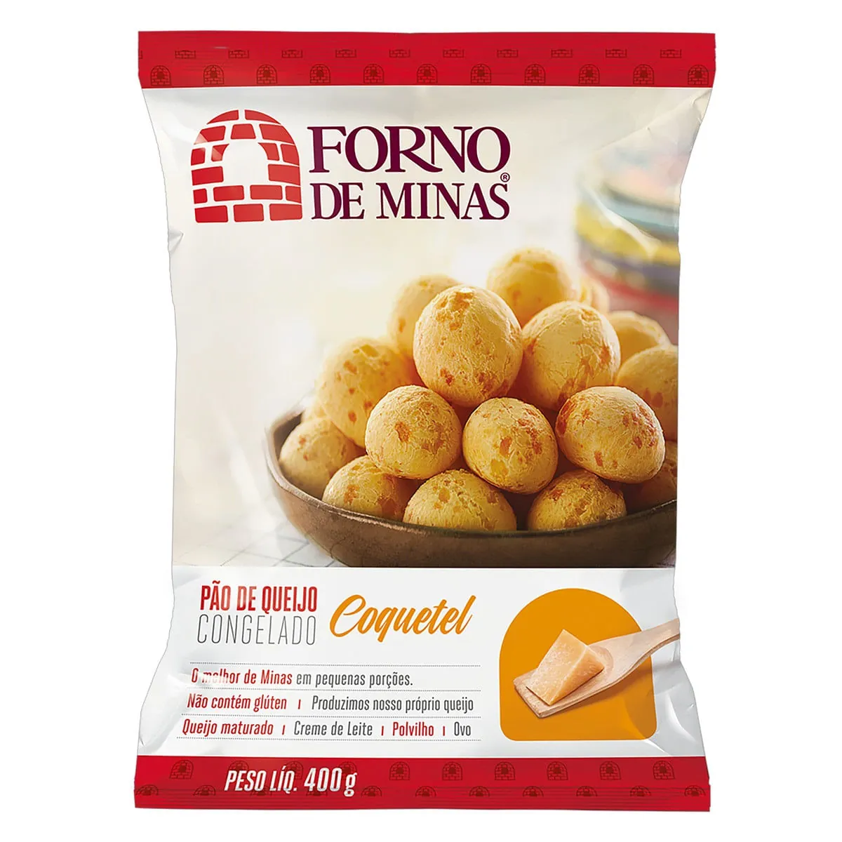 Pão de Queijo Coquetel FORNO DE MINAS 400g