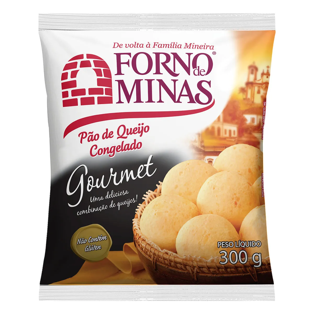 Pão De Queijo Congelado Forno De Minas Gourmet Pacote 300g