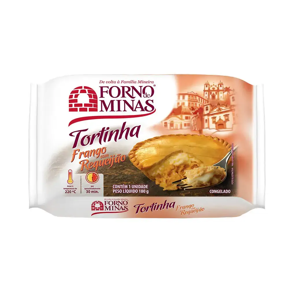 Tortinha Forno Minas Frango/requeijao