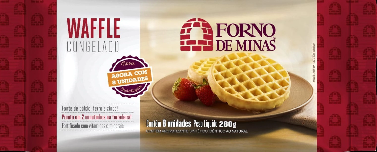 Waffle Congelado Forno De Minas Tradicional