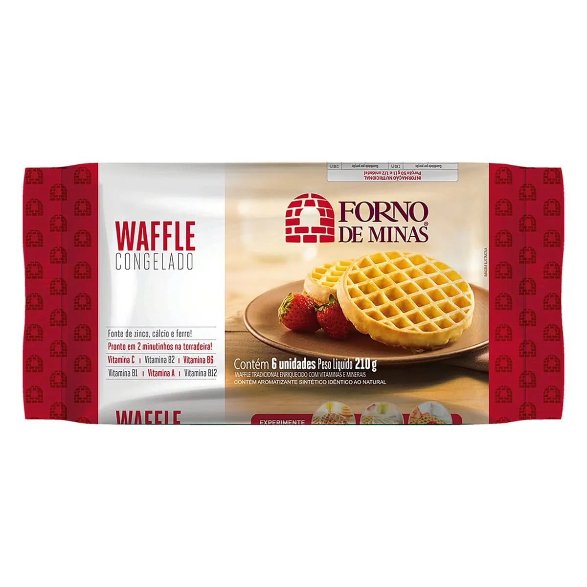 Waffle Congelado Forno de Minas 210g