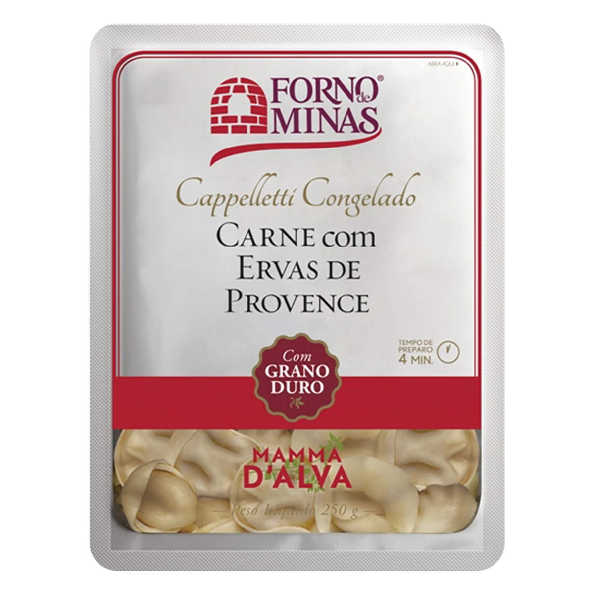 Capeletti Carne Com Ervas De Provence Forno De Minas Bandeja 250g