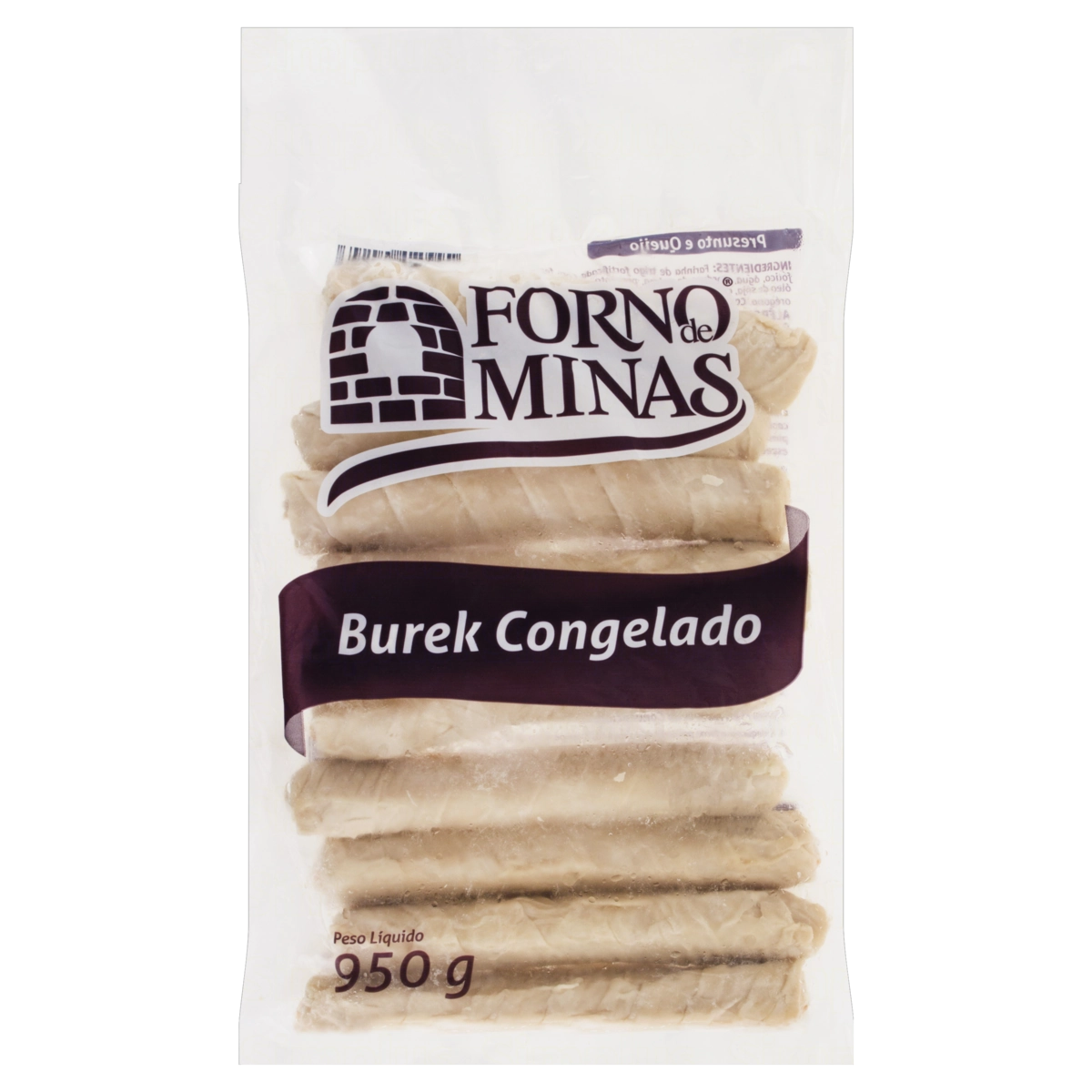 Burek Congelado Frango Forno De Minas Pacote 950g 10 Unidades