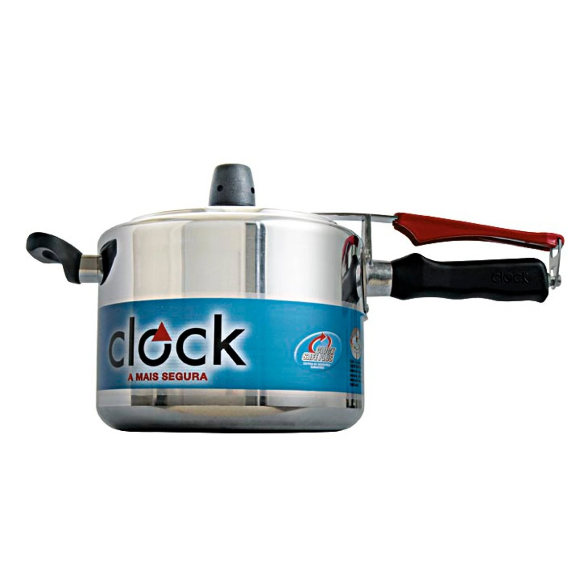 Panela De Pressão Clock Original Polida 4,5L - Prata