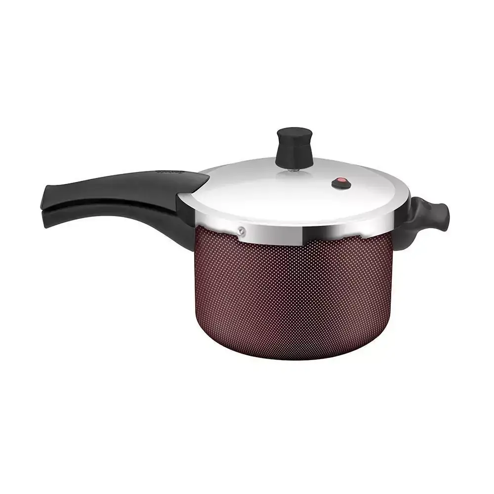 Panela de Pressão Rochedo Turbo Top Revestida 4,5L - Vermelho