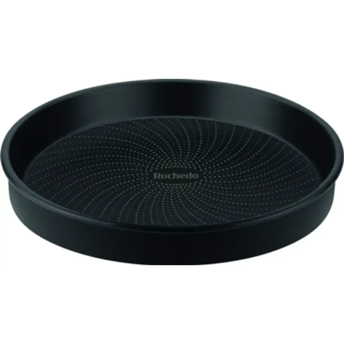 Forma Redonda 30 Rochedo Bolo Perfeito Revestida - Preto