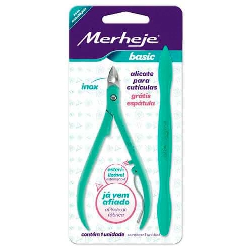 Alicate Merheje Basic + Espátula Verde