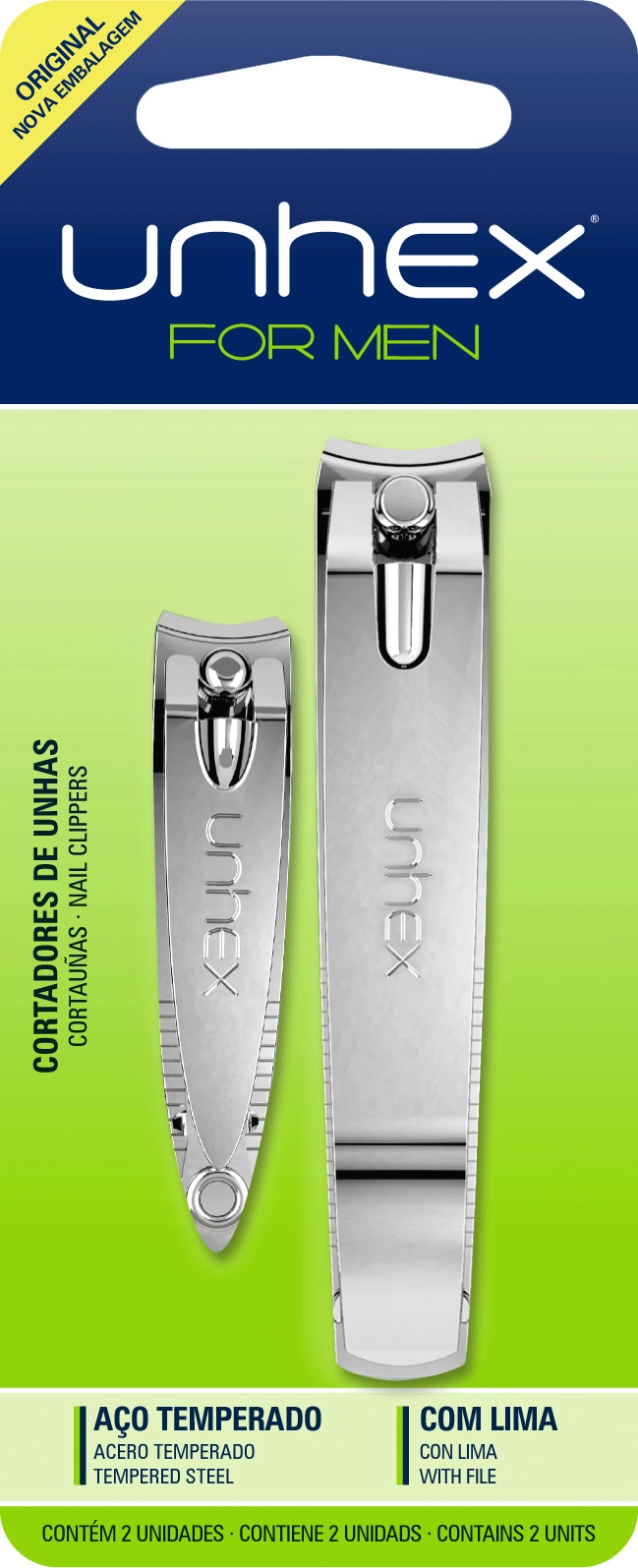 CONJUNTO CORTADOR DE UNHAS MÃOS + CORTADOR DE UNHAS PÉS