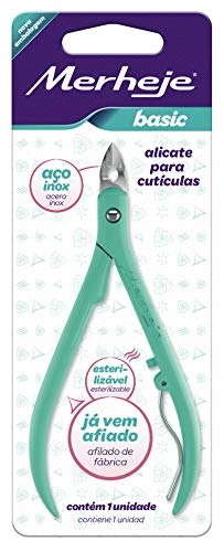 Alicate De Cutícula Merheje Basic Verde Unit
