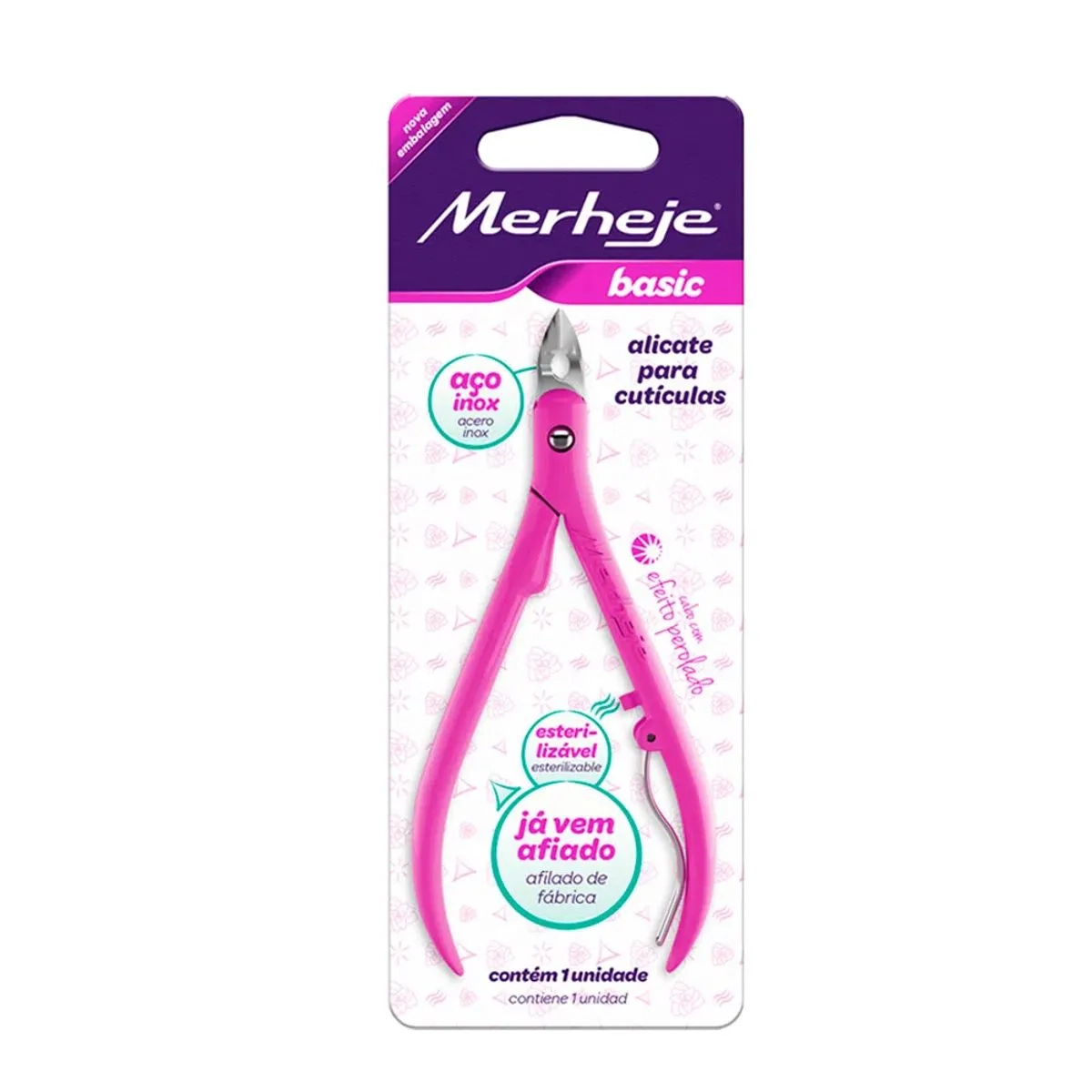 Alicate Cuticula Merheje Pink