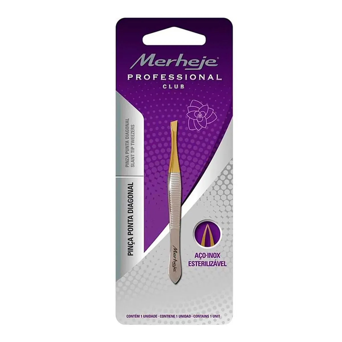 Pinca Merheje Professional Ponta Diagonal 1 Unidade