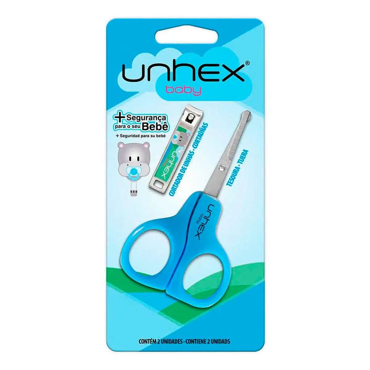 Conj.tesoura Cortador Unhex Baby